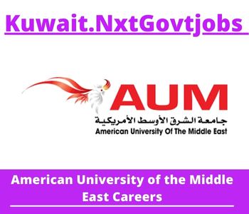 American University of the Middle East Jobs 2023 Kuwait Career