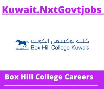Box Hill College Jobs 2023 Kuwait Career